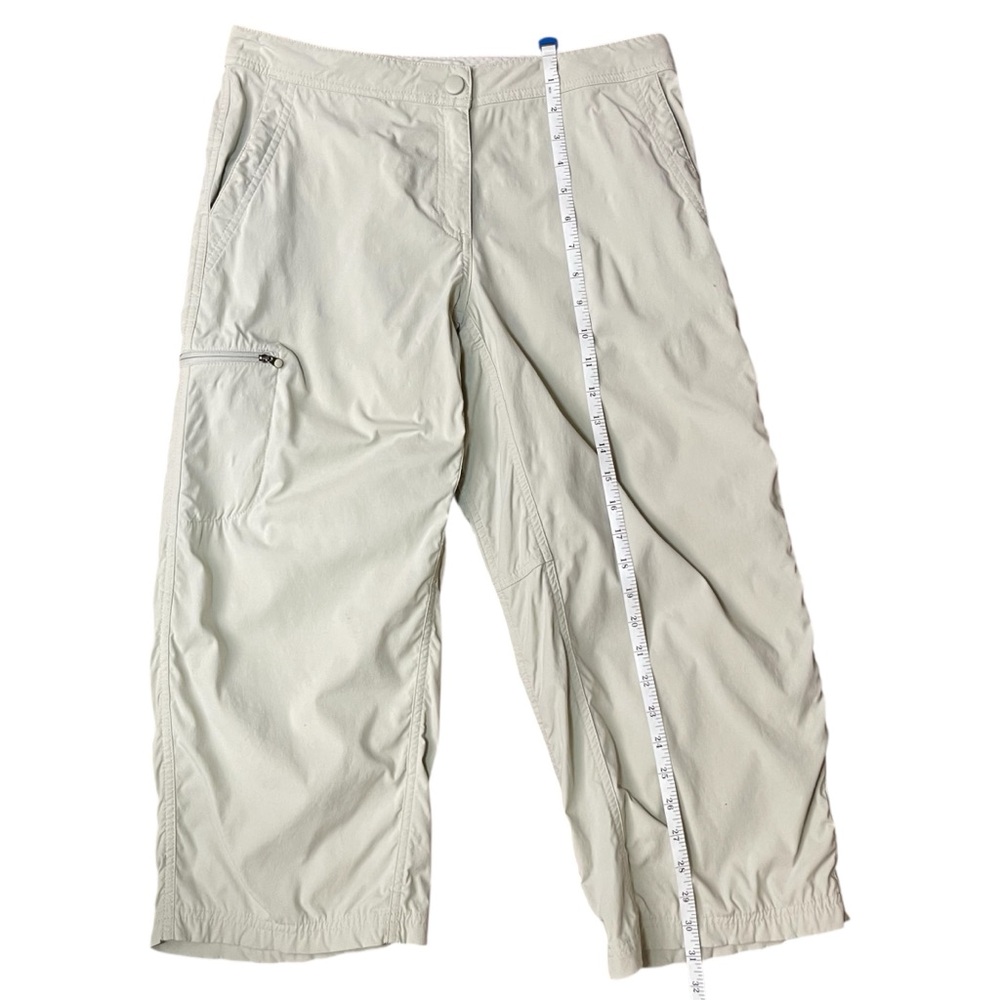 L.Bean Hiking Capri Pants Womens Size 8 Beige Lightweight Outdoor Travel - Picture 6 of 8